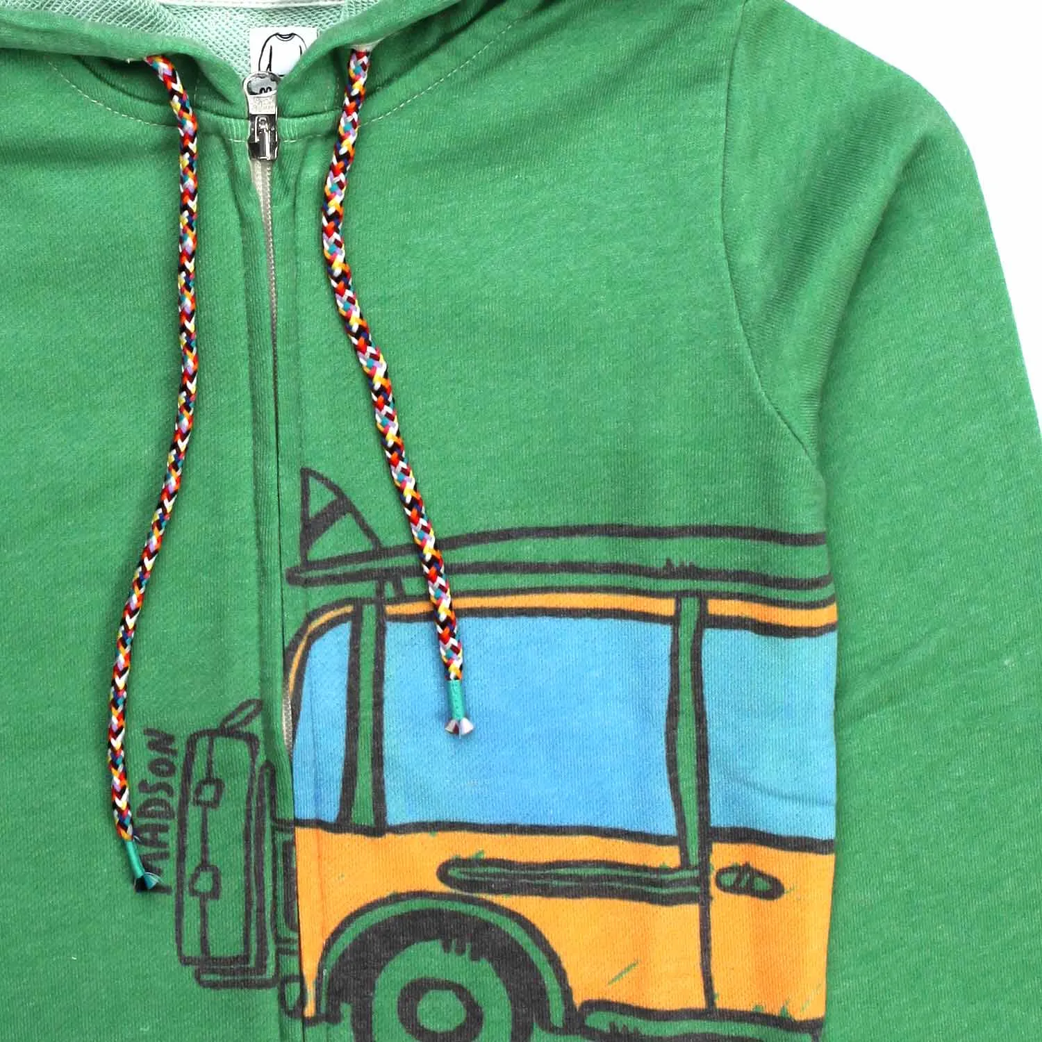 Felpa Verde Con Cappuccio Bambino