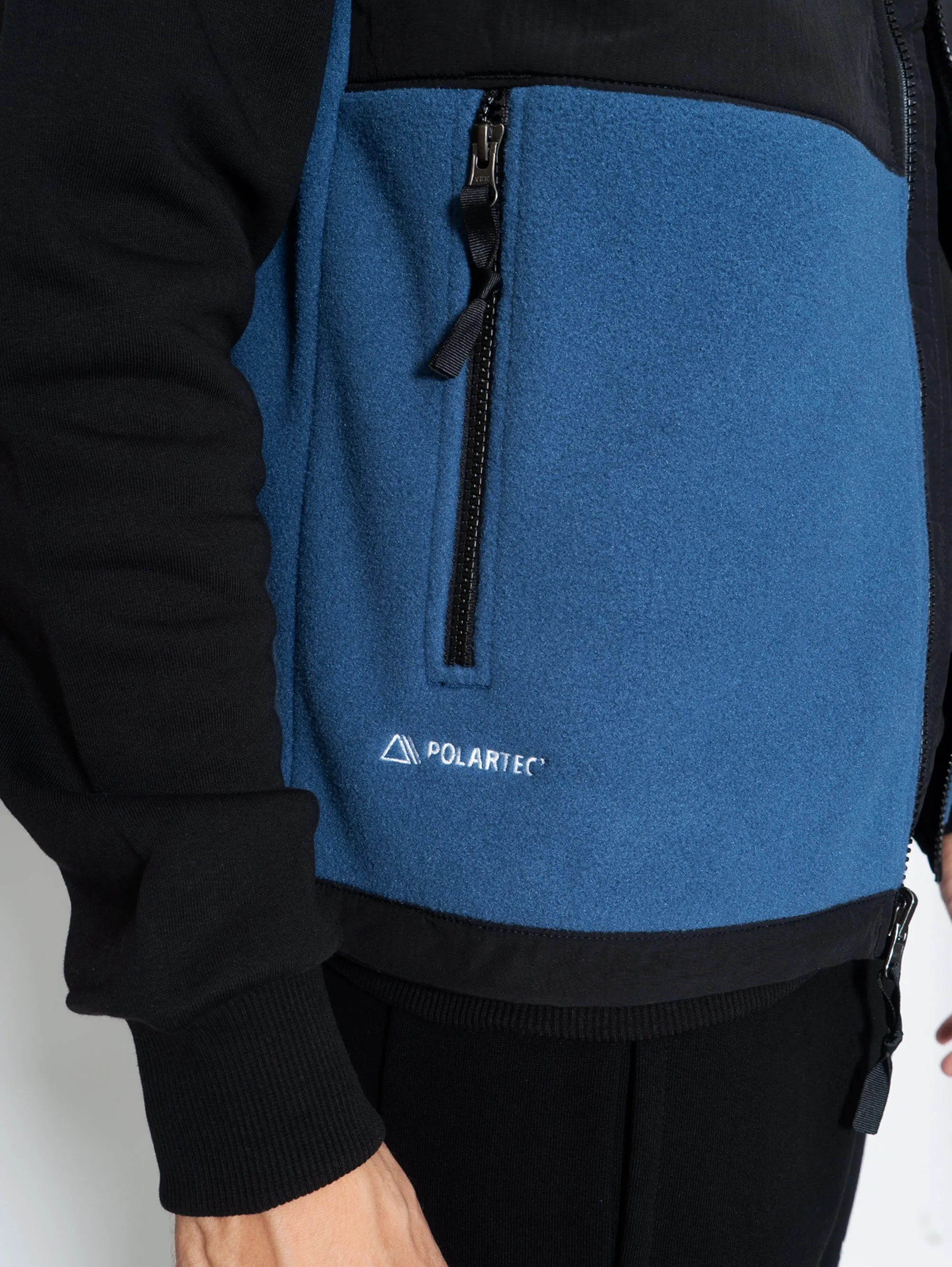 Gilet in Pile Blu