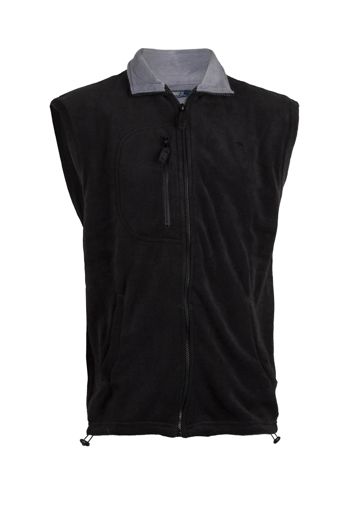 Gilet in pile full zip uomo bicolor