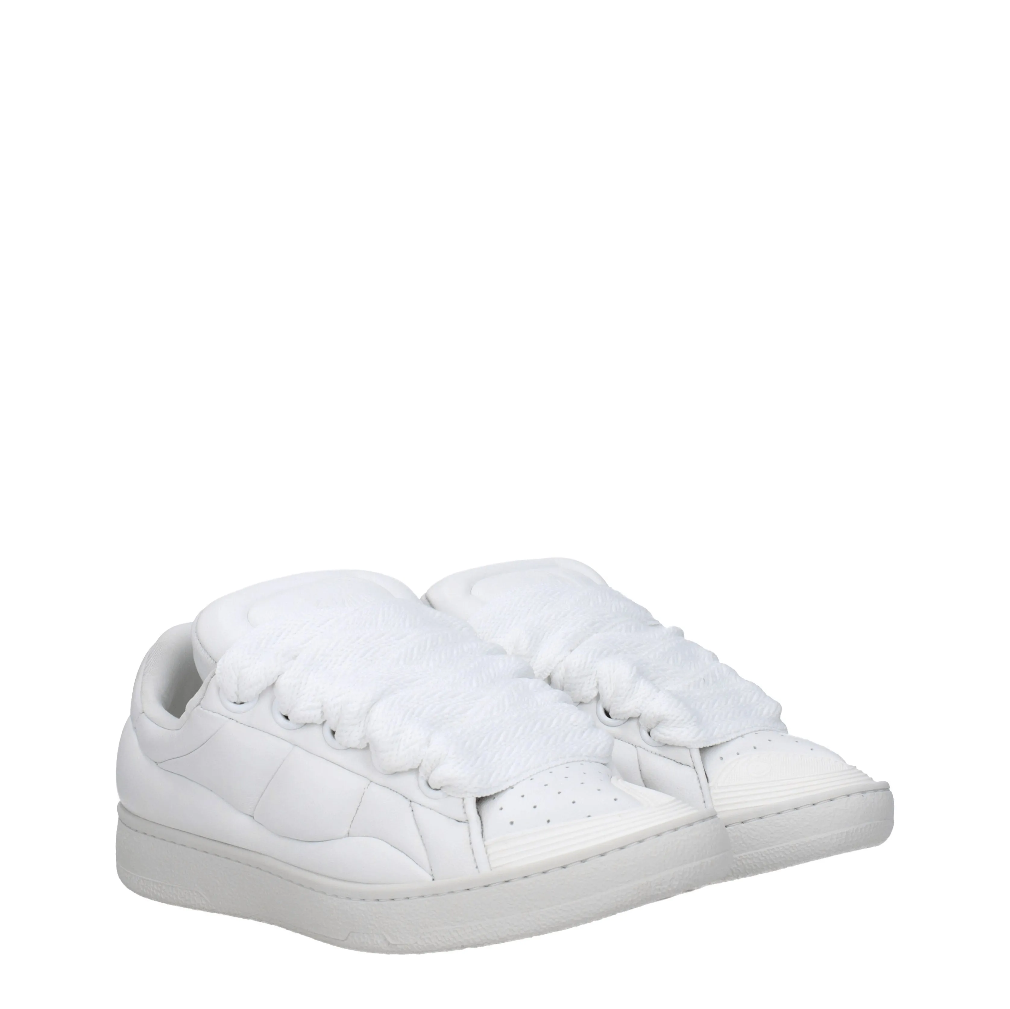 Lanvin Sneakers Curb xl Uomo Pelle Bianco