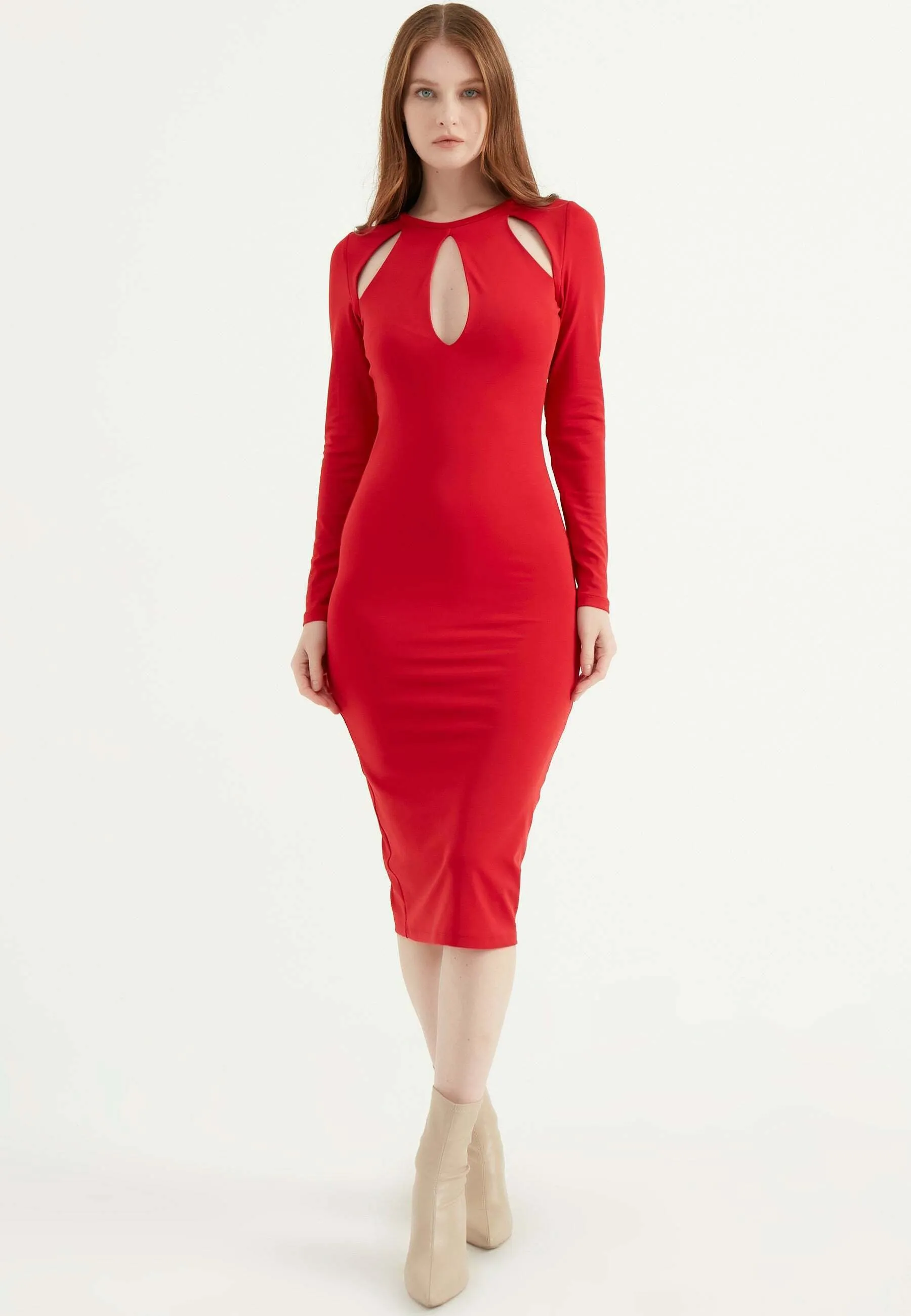 LONG SLEEVE MIDI  - Tubino