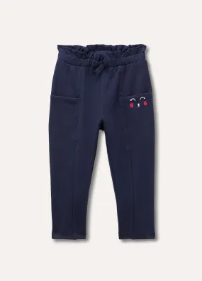 Pantaloni in cotone stretch neonata