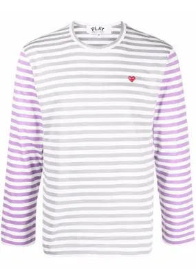 t-shirt manica lunga a righe