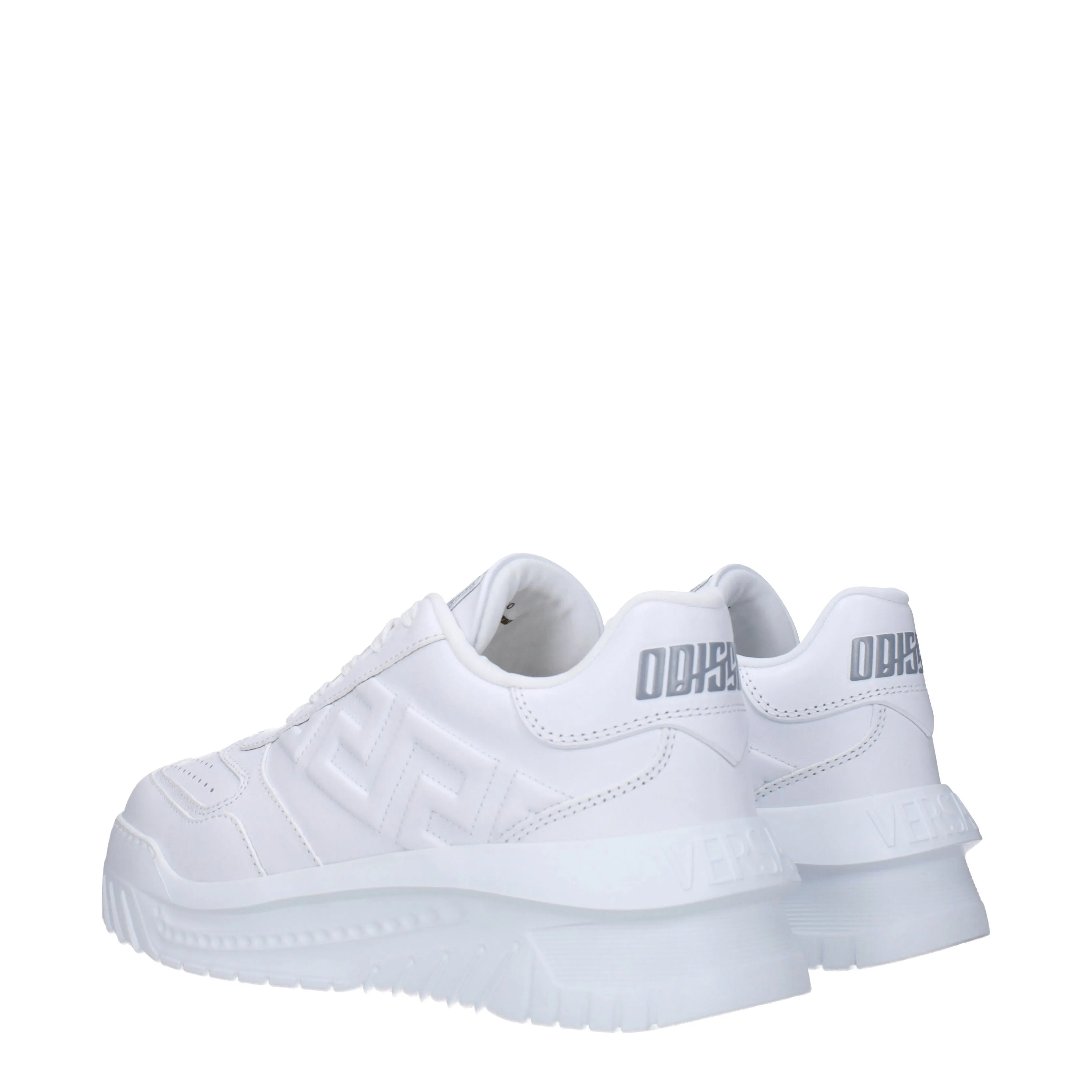 Versace Sneakers Odissea greca Uomo Pelle Bianco/Bianco Ottico